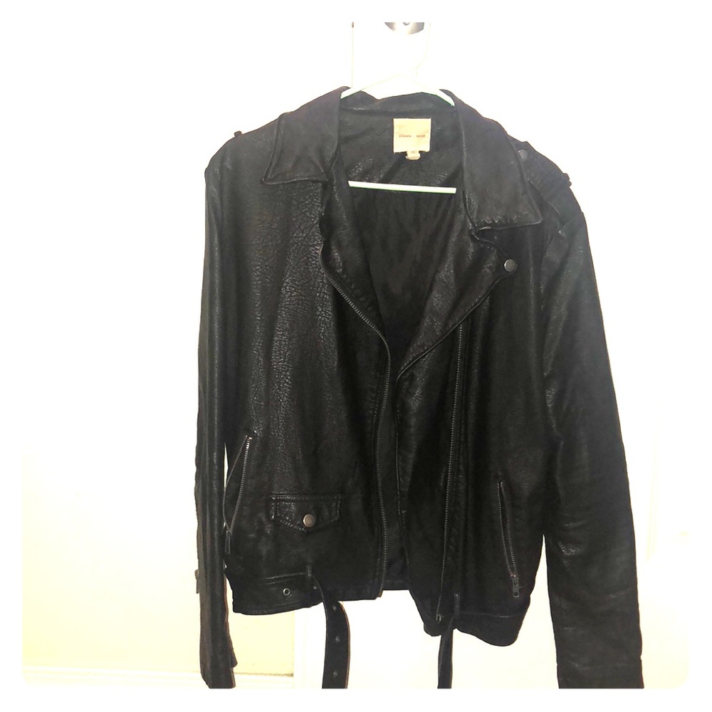 Faux leather jacket